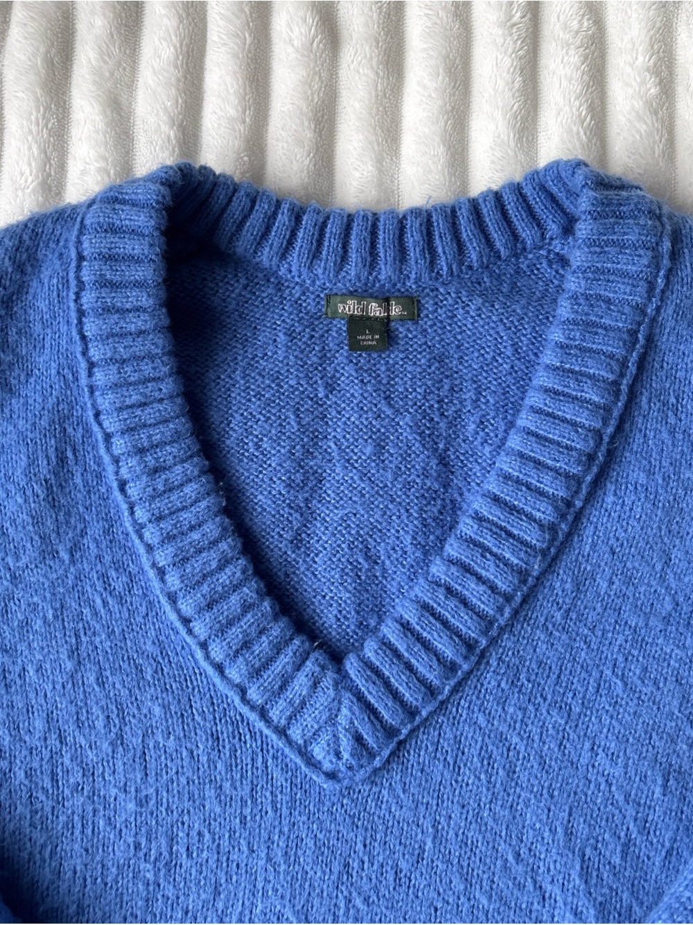 Wild Fable Women’s Blue V-Neck Sweater